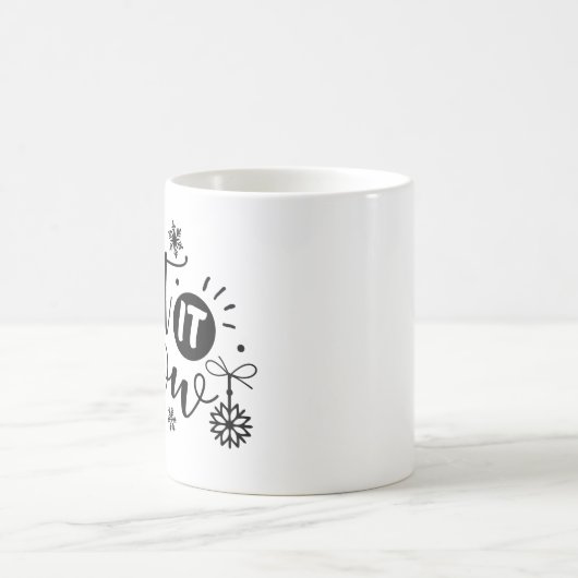 Schnee, Schneeflocke Kaffeetasse (Mittel)