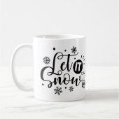 Schnee, Schneeflocke Kaffeetasse (Links)