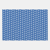 Schnee, Schneemänner & Schneeflocken Geschenkpapier Set (Vorderseite 3)