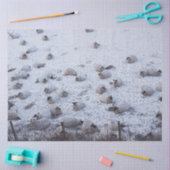 Schnee Seidenpapier (Basteln)