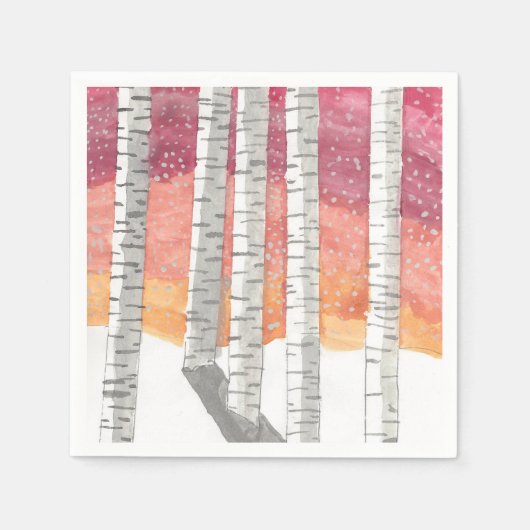 Schnee Serviette (Vorderseite)