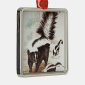 Schnee Silbernes Ornament (Rechts)