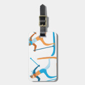 Schnee-Ski Gepäckanhänger (Vorderseite vertikal)