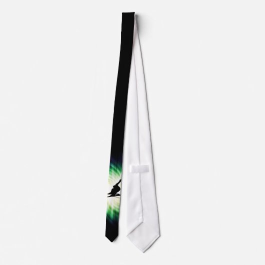 Schnee-Ski-Geschenk Krawatte (Rückseite)