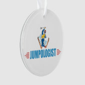 Schnee-Ski-Liebhaber Ornament (Vorderseite)