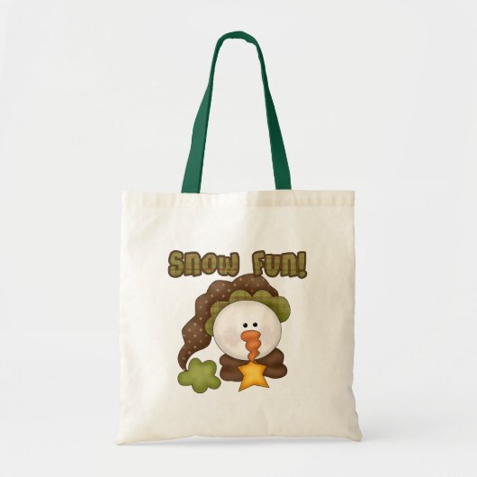 Schnee Spaß ein Hemd und Geschenke Tragetasche (Vorne)