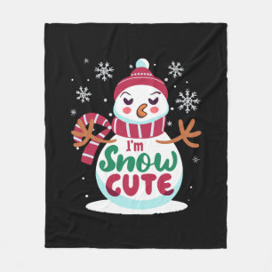 Schnee süß! Umarme den Winterzauber von Weihnachte Fleecedecke