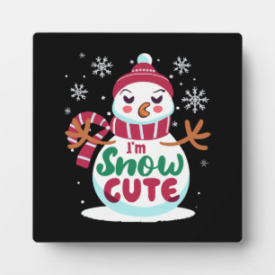 Schnee süß! Umarme den Winterzauber von Weihnachte Fotoplatte