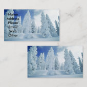 Schnee-Szenen-Visitenkarten Visitenkarte (Vorne/Hinten)