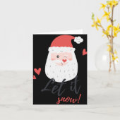 Schnee T-Shirt  Karte (Gelbe Blume)