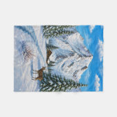 Schnee-Tal-Decke Fleecedecke (Vorderseite (Horizontal))
