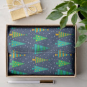 Schnee Tannen Tissue-Papier Seidenpapier (Geschenk)