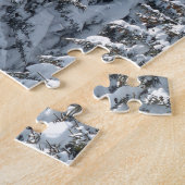 Schnee Tannenbaum Textur Puzzle (Seite)