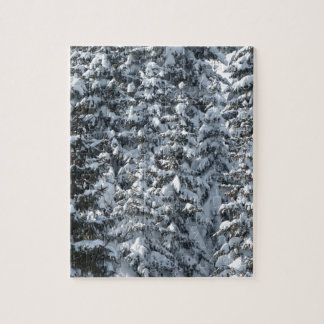 Schnee Tannenbaum Textur Puzzle