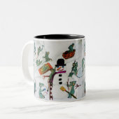 SCHNEE-Tasse Zweifarbige Tasse (Vorderseite Links)