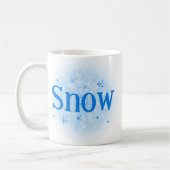 Schnee-Themed Winter Keramik Custom Coffee Tasse (Links)