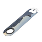 Schnee-Tier wiederholt Speedflaschenöffner (Rückseite Schrägansicht)