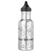 Schnee-Tier wiederholt Wasser-Flasche Edelstahlflasche (Rechts)