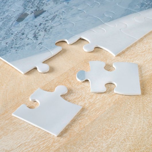 Schnee Tiger Berge Tierisches Foto Trendy Winter Puzzle (Seite)