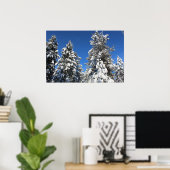 Schnee Top Evergreen Poster (Heimbüro)