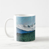 Schnee über Cairngorms Schottland Tasse (Links)