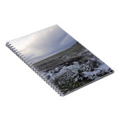 Schnee über das Bay Spiral Notebook Notizblock (Rechte Seite)