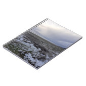 Schnee über das Bay Spiral Notebook Notizblock (Linke Seite)