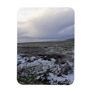 Schnee über das Schacht-Magnet des flexiblen Fotos Magnet