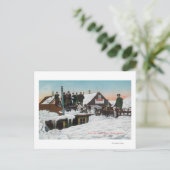 Schnee über dem Haus TopsNome, AK Postkarte (Stehend Vorderseite)