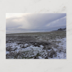 Schnee über die Bay Post Card Postkarte