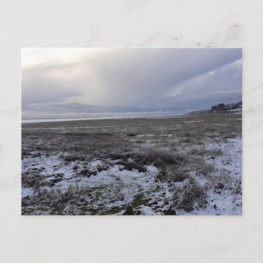 Schnee über die Bay Post Card Postkarte (Vorderseite)