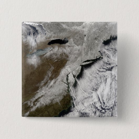 Schnee über die nordöstlichen Staaten Button (Vorderseite)