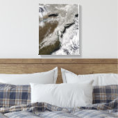 Schnee über die nordöstlichen Staaten Leinwanddruck (Insitu (Schlafzimmer))