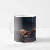 SCHNEE ÜBERDECKTER BERG UNTER BLAUEM HIMMEL KAFFEETASSE (Vorderseite Links)