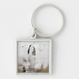 Schnee um das Aral-Meer Schlüsselanhänger