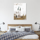 Schnee um das Aralmeer Leinwanddruck (Insitu (Schlafzimmer))