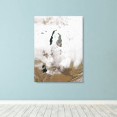 Schnee um das Aralmeer Leinwanddruck (Insitu (Holzboden))