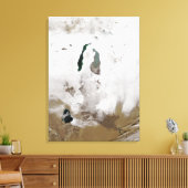 Schnee um das Aralmeer Leinwanddruck (Insitu (Wohnzimmer))