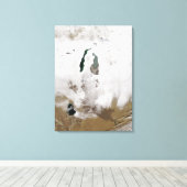 Schnee um das Aralmeer Leinwanddruck (Insitu (Holzboden))