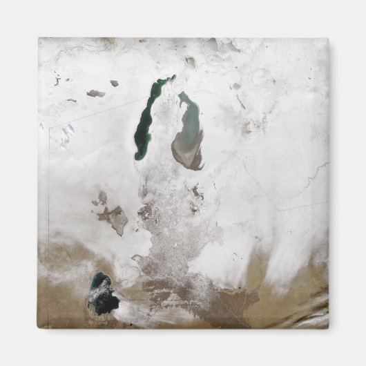 Schnee um das Aralmeer Magnet (Vorne)