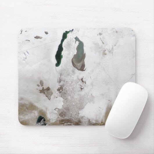 Schnee um das Aralmeer Mousepad (Mit Mouse)