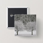 Schnee umfaßte Landschaft Button (Vorne & Hinten)