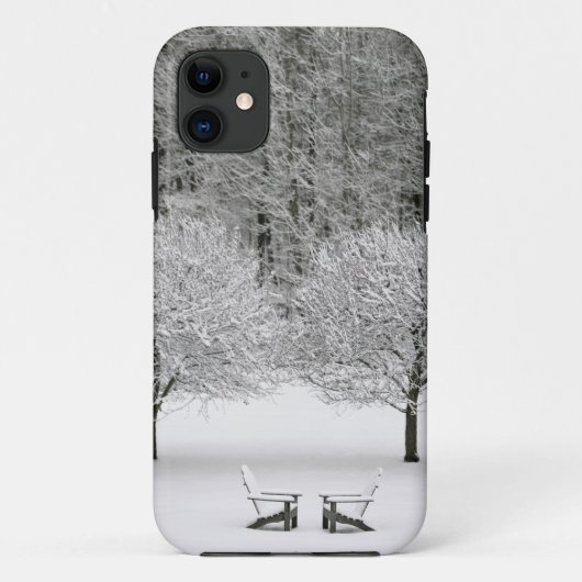 Schnee umfaßte Landschaft Case-Mate iPhone Hülle (Rückseite)