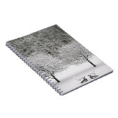 Schnee umfaßte Landschaft Notizblock (Rechte Seite)