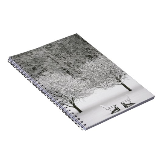 Schnee umfaßte Landschaft Notizblock (Rechte Seite)