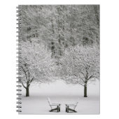 Schnee umfaßte Landschaft Notizblock (Vorderseite)