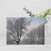 Schnee umfaßte Niederlassungen Einladung (Stehend Vorderseite)