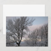 Schnee umfaßte Niederlassungen Einladung (Vorne/Hinten)