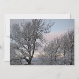 Schnee umfaßte Niederlassungen Einladung