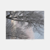 Schnee umfaßte Niederlassungen Fleecedecke (Vorderseite (Horizontal))